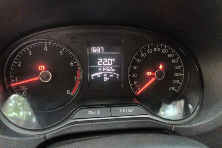 Used Volkswagen Polo 2018 1.5L Manual Drive-Comfort Model Odometer Close Up