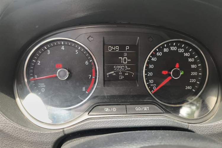 Used Volkswagen Polo 2018 1.5L Automatic Enjoyment Model Odometer Close Up