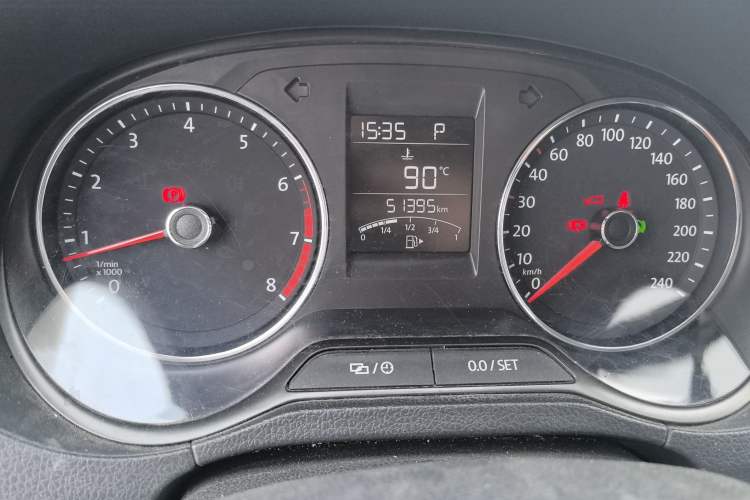 Used Volkswagen Polo 2018 1.5L Automatic Enjoyment Model Odometer Close Up