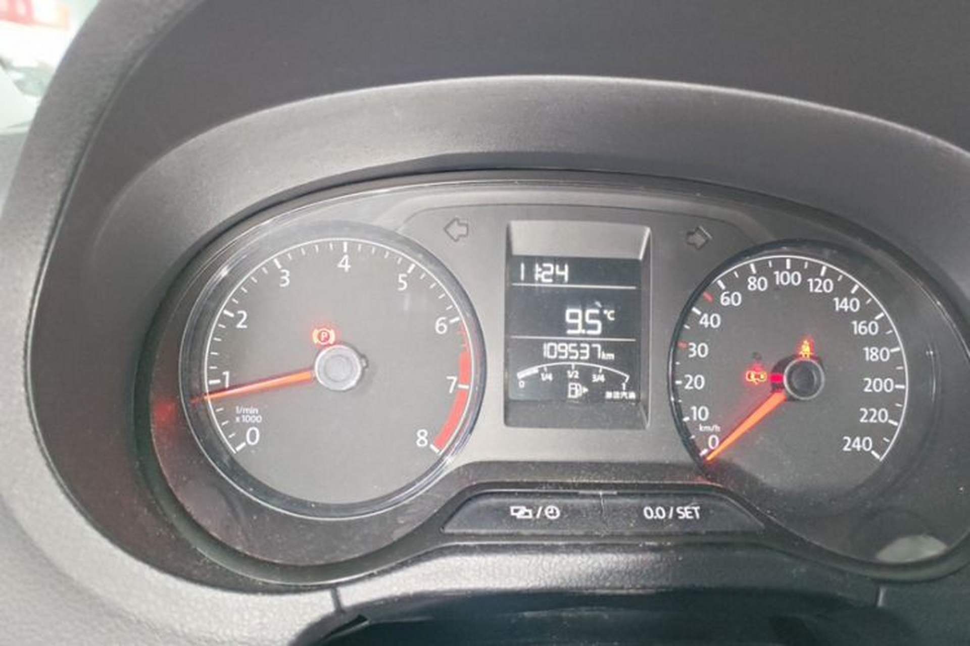 Used Volkswagen Polo 2018 1.5L Manual Drive-Comfort Model Odometer Close Up
