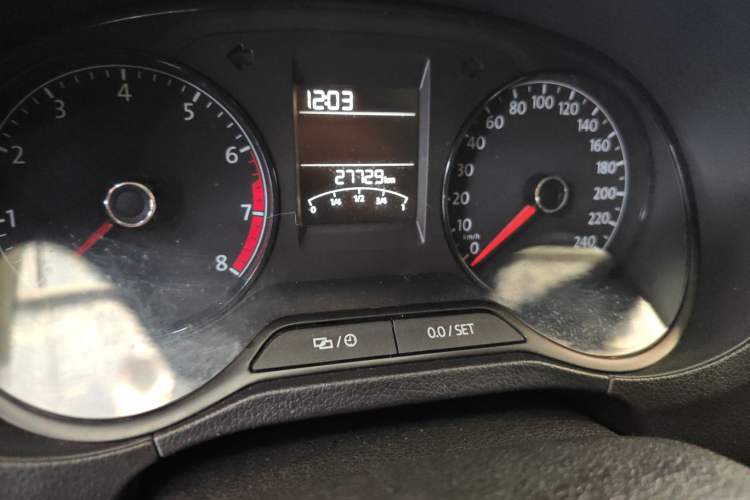 Used Volkswagen Polo 2018 1.5L Automatic Advanced Driving Model Odometer Close Up