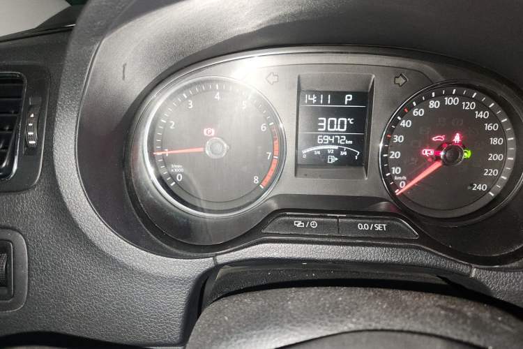 Used Volkswagen Polo 2018 1.5L Automatic Enjoyment Model Odometer Close Up