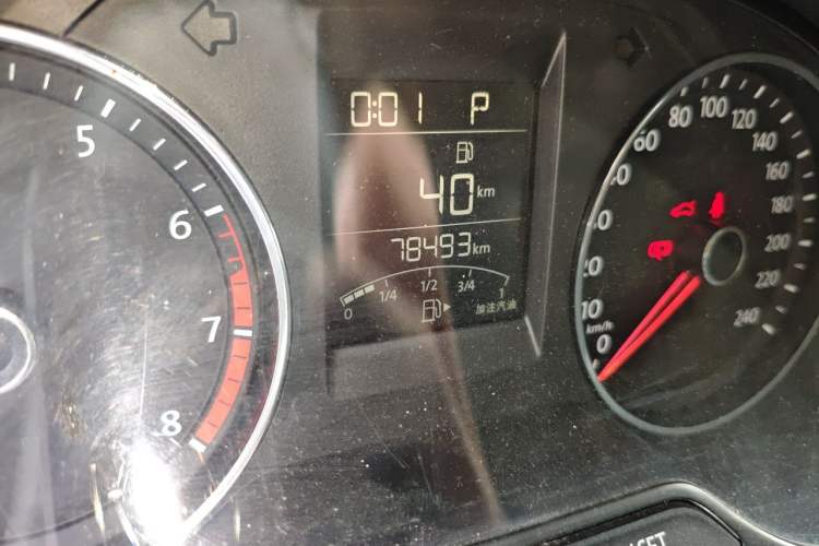 Used Volkswagen Polo 2018 1.5L Automatic Enjoyment Model Odometer Close Up