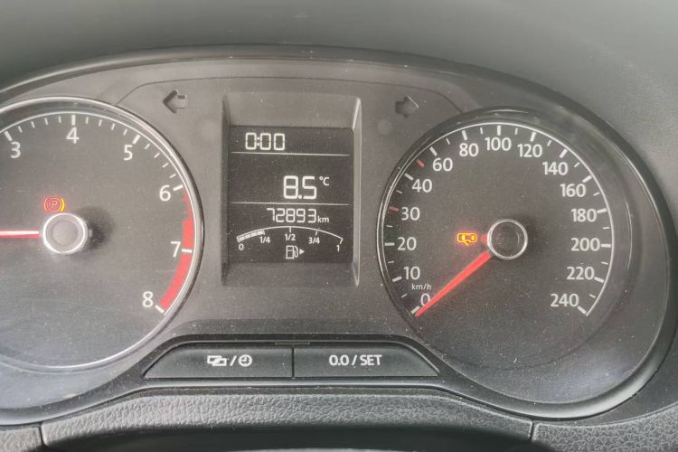 Used Volkswagen Polo 2018 1.5L Manual Drive-Comfort Model Odometer Close Up