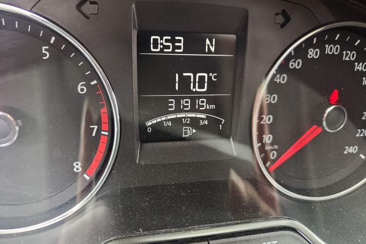 Used Volkswagen Polo 2018 1.5L Automatic Enjoyment Model Odometer Close Up