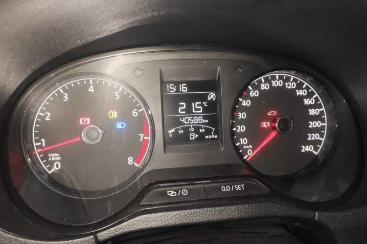 Used Volkswagen Polo 2018 1.5L Manual Drive-Comfort Model Odometer Close Up