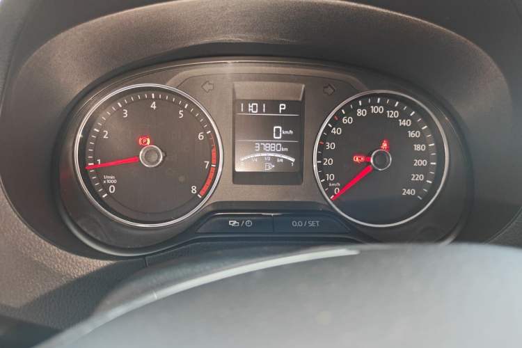 Used Volkswagen Polo 2018 1.5L Automatic Enjoyment Model Odometer Close Up
