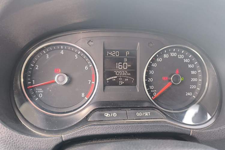 Used Volkswagen Polo 2018 1.5L Automatic Enjoyment Model Odometer Close Up
