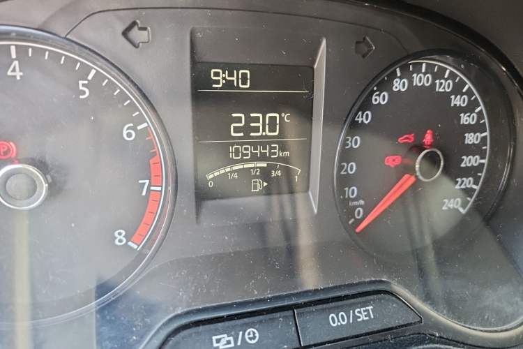 Used Volkswagen Polo 2018 1.5L Manual Drive-Comfort Model Odometer Close Up