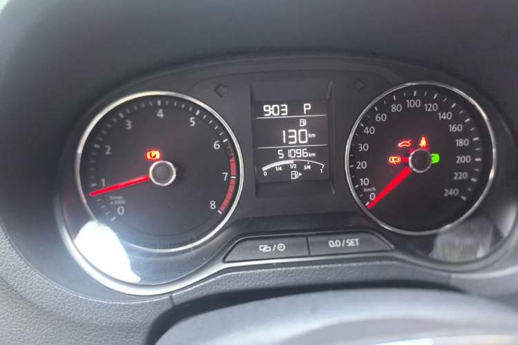 Used Volkswagen Polo 2018 1.5L Automatic Enjoyment Model Odometer Close Up