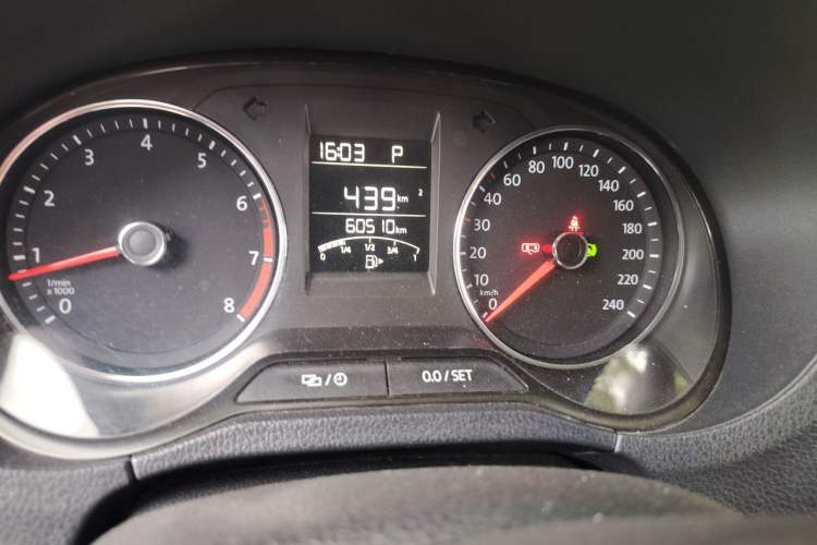 Used Volkswagen Polo 2018 1.5L Automatic Enjoyment Model Odometer Close Up