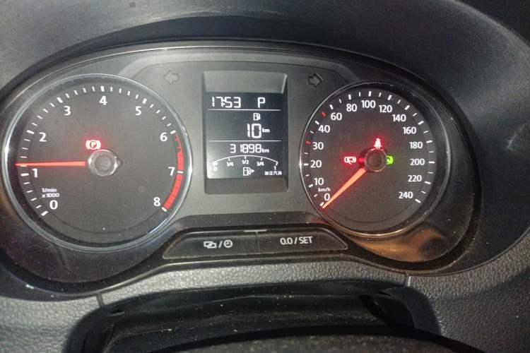 Used Volkswagen Polo 2018 1.5L Automatic Enjoyment Model Odometer Close Up