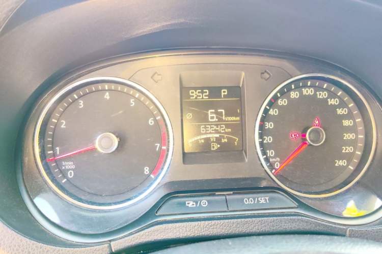 Used Volkswagen Polo 2018 1.5L Automatic Enjoyment Model Odometer Close Up