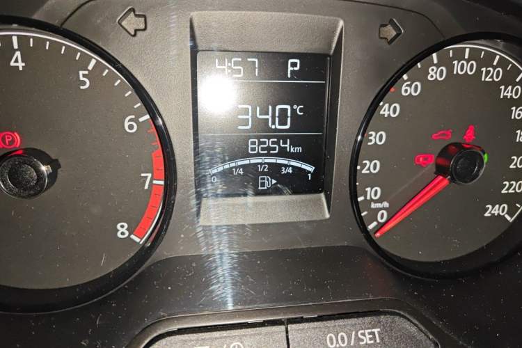 Used Volkswagen Polo 2018 1.5L Automatic Advanced Driving Model Odometer Close Up