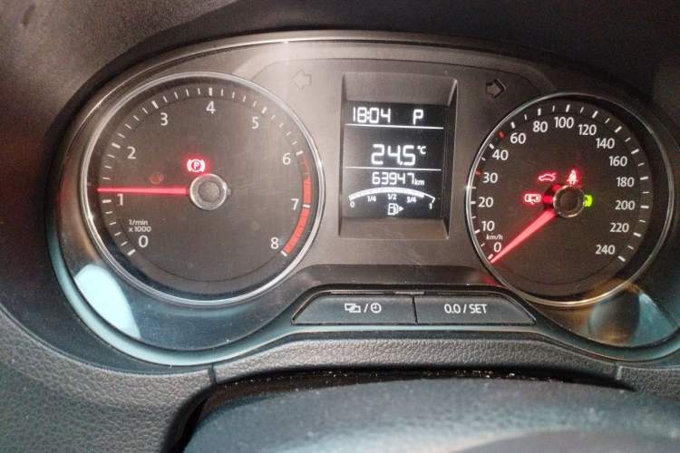 Used Volkswagen Polo 2018 1.5L Automatic Enjoyment Model Odometer Close Up