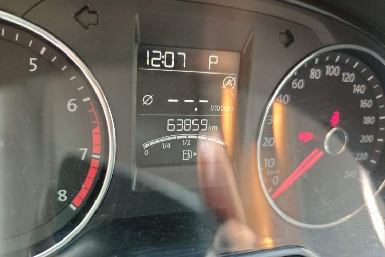 Used Volkswagen Polo 2018 1.5L Automatic Enjoyment Model Odometer Close Up