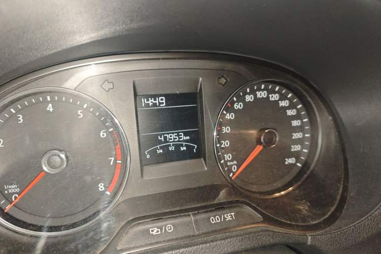 Used Volkswagen Polo 2018 1.5L Automatic Enjoyment Model Odometer Close Up