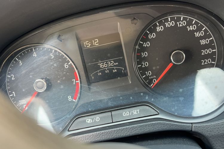 Used Volkswagen Polo 2018 1.5L Automatic Advanced Driving Model Odometer Close Up