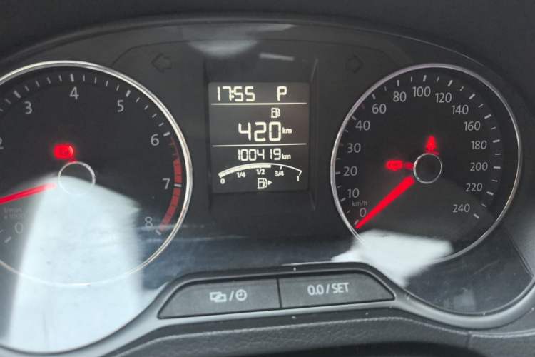 Used Volkswagen Polo 2018 1.5L Automatic Enjoyment Model Odometer Close Up