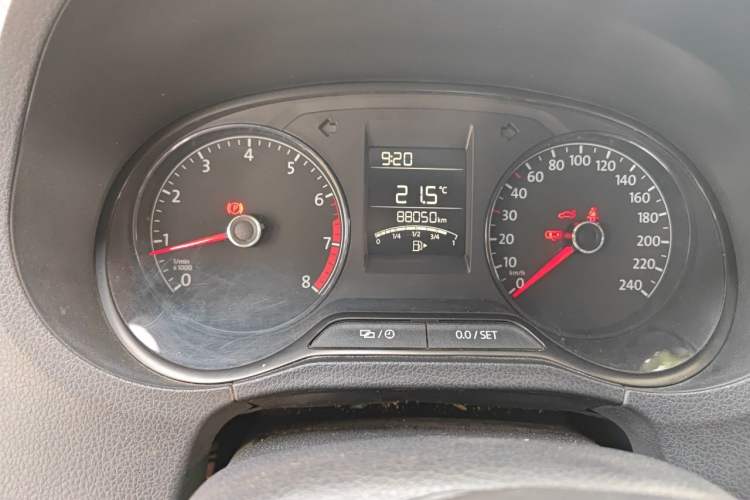 Used Volkswagen Polo 2018 1.5L Manual Drive-Comfort Model Odometer Close Up