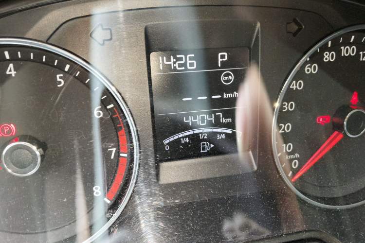 Used Volkswagen Polo 2018 1.5L Automatic Enjoyment Model Odometer Close Up