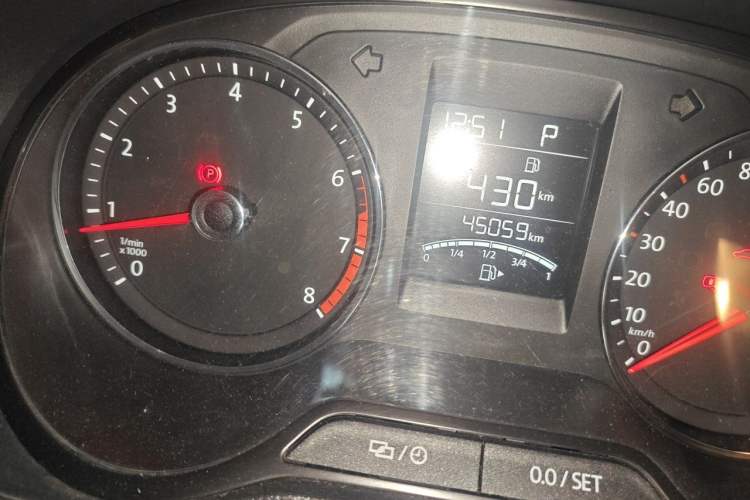 Used Volkswagen Polo 2018 1.5L Automatic Enjoyment Model Odometer Close Up