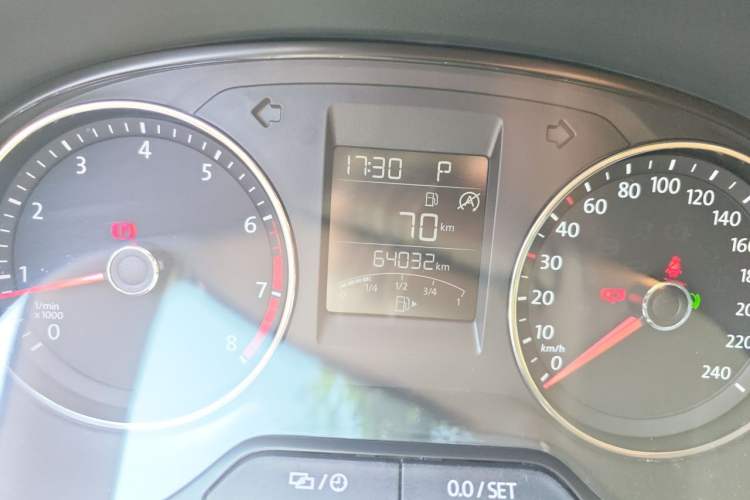 Used Volkswagen Polo 2018 1.5L Automatic Enjoyment Model Odometer Close Up