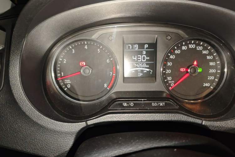 Used Volkswagen Polo 2018 1.5L Automatic Enjoyment Model Odometer Close Up