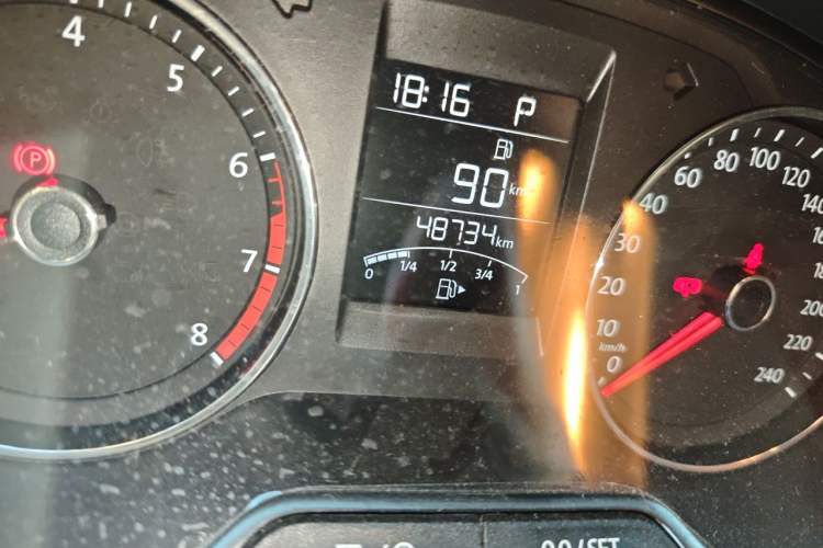 Used Volkswagen Polo 2018 1.5L Automatic Enjoyment Model Odometer Close Up