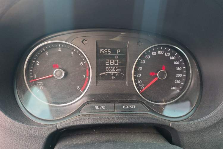 Used Volkswagen Polo 2018 1.5L Automatic Enjoyment Model Odometer Close Up