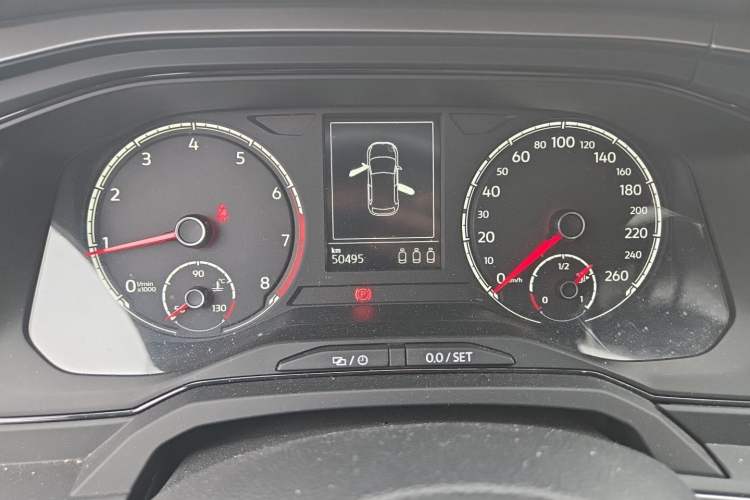 Used Volkswagen Polo 2019 Plus 1.5L Automatic Panoramic Enjoyment Edition Odometer Close Up