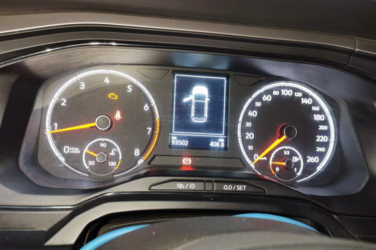 Used Volkswagen Polo 2019 Plus 1.5L Automatic Panoramic Enjoyment Edition Odometer Close Up