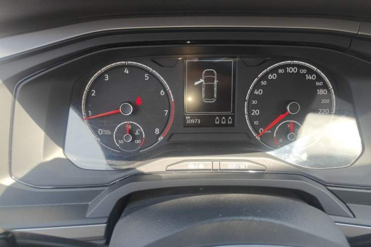 Used Volkswagen Polo 2019 Plus 1.5L Automatic Panoramic Enjoyment Edition Odometer Close Up