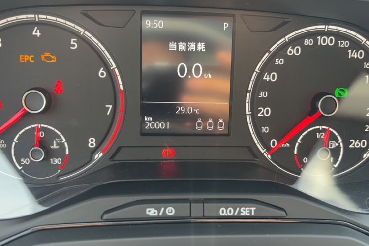 Used Volkswagen Polo 2019 Plus 1.5L Automatic Panoramic Enjoyment Edition Odometer Close Up