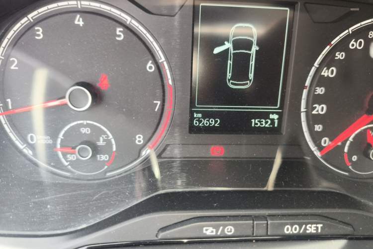 Used Volkswagen Polo 2019 Plus 1.5L Automatic Panoramic Enjoyment Edition Odometer Close Up