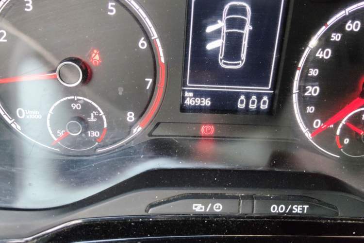 Used Volkswagen Polo 2021 Plus 1.5L Automatic Colorful Tech Edition Odometer Close Up