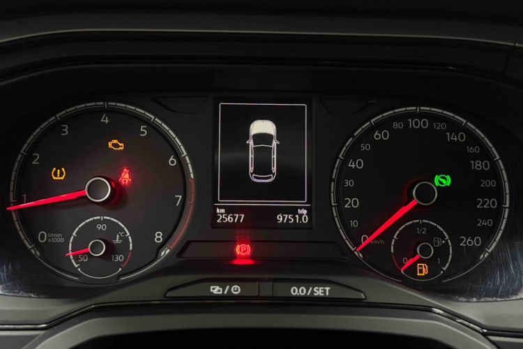 Used Volkswagen Polo 2021 Plus 1.5L Automatic Panoramic Enjoyment Edition Odometer Close Up