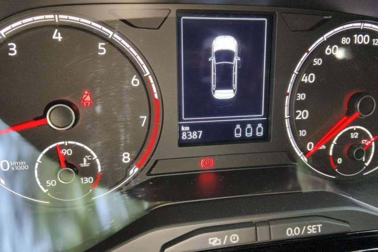 Used Volkswagen Polo 2021 Plus 1.5L Automatic Colorful Tech Edition Odometer Close Up