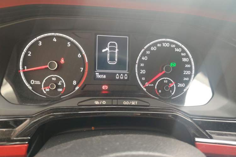 Used Volkswagen Polo 2021 Plus 1.5L Automatic Colorful Tech Edition Odometer Close Up
