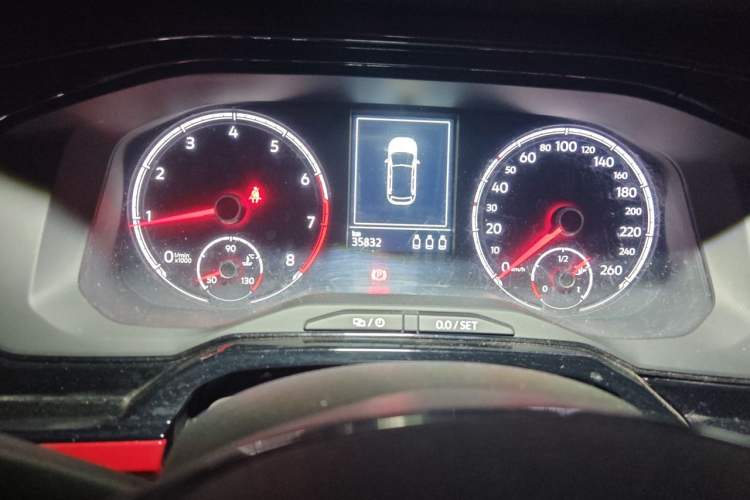 Used Volkswagen Polo 2021 Plus 1.5L Automatic Colorful Tech Edition Odometer Close Up