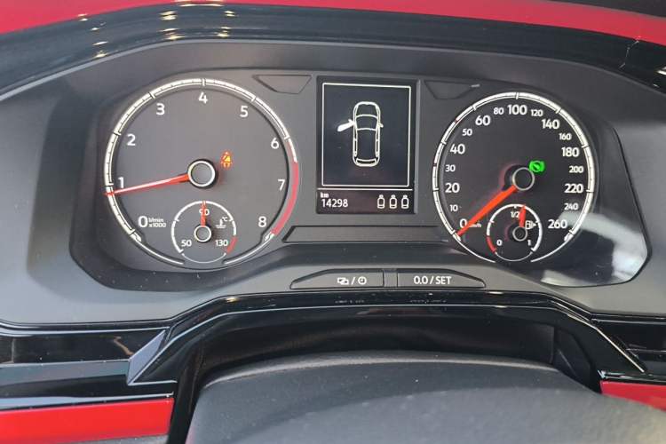 Used Volkswagen Polo 2021 Plus 1.5L Automatic Colorful Tech Edition Odometer Close Up