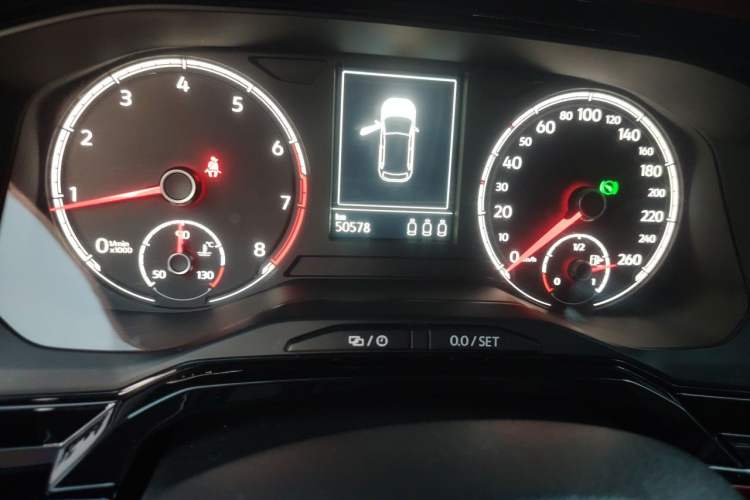 Used Volkswagen Polo 2021 Plus 1.5L Automatic Colorful Tech Edition Odometer Close Up