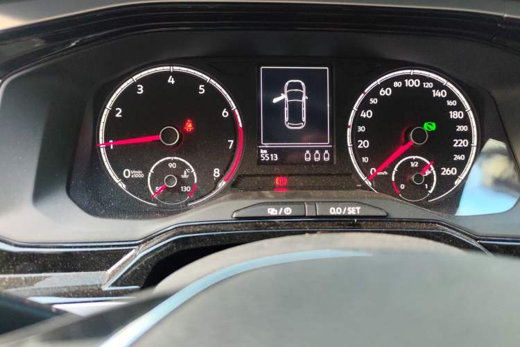 Used Volkswagen Polo 2021 Plus 1.5L Automatic Colorful Tech Edition Odometer Close Up
