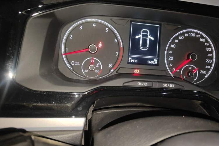 Used Volkswagen Polo 2021 Plus 1.5L Automatic Colorful Tech Edition Odometer Close Up