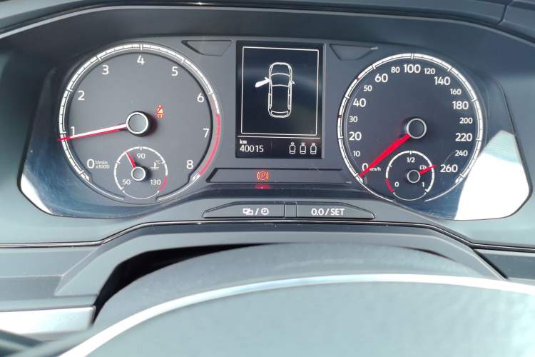 Used Volkswagen Polo 2021 Plus 1.5L Automatic Panoramic Enjoyment Edition Odometer Close Up
