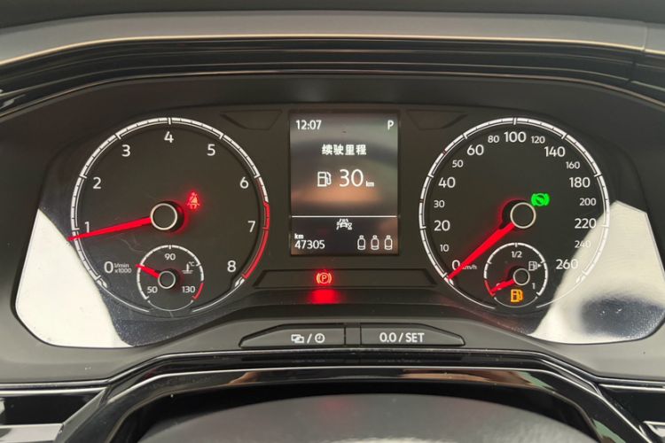 Used Volkswagen Polo 2021 Plus 1.5L Automatic Colorful Tech Edition Odometer Close Up