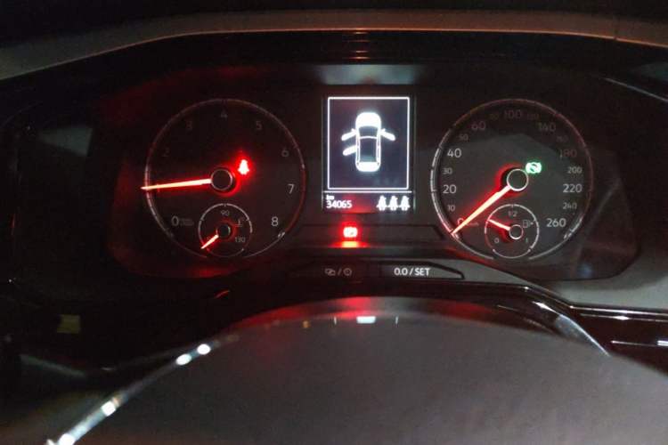 Used Volkswagen Polo 2021 Plus 1.5L Automatic Colorful Tech Edition Odometer Close Up