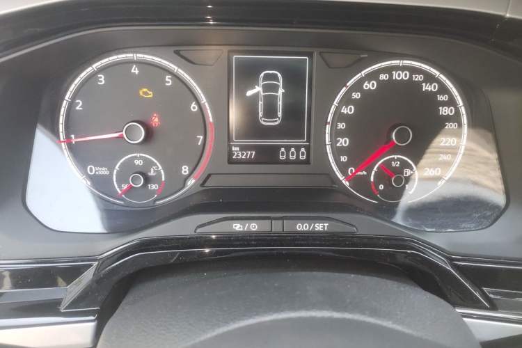 Used Volkswagen Polo 2021 Plus 1.5L Automatic Colorful Tech Edition Odometer Close Up