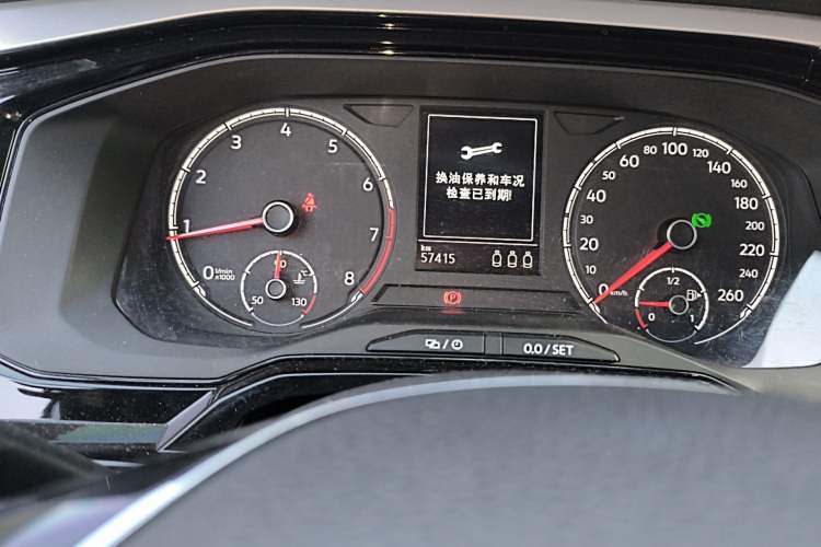 Used Volkswagen Polo 2021 Plus 1.5L Automatic Colorful Tech Edition Odometer Close Up