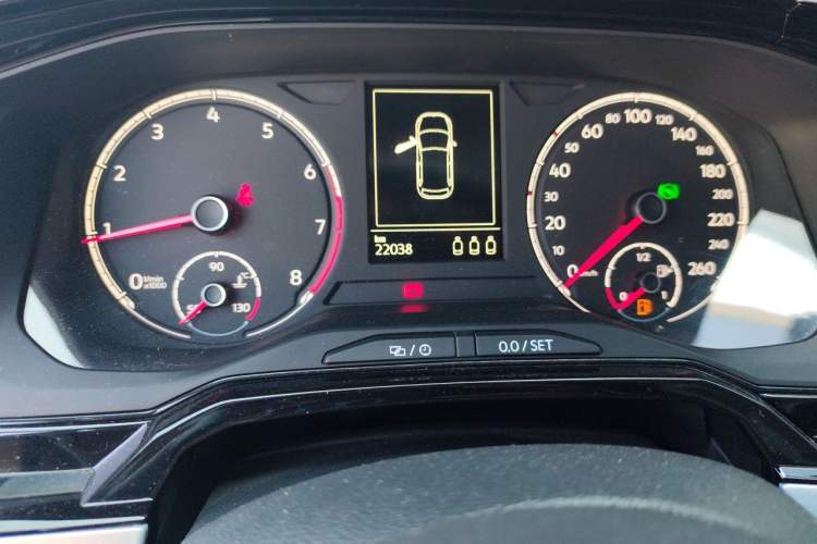 Used Volkswagen Polo 2021 Plus 1.5L Automatic Colorful Tech Edition Odometer Close Up